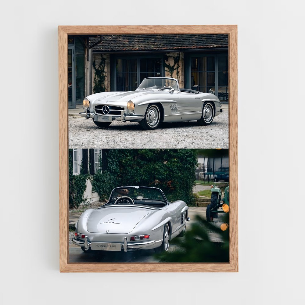 Poster L'Élégance Argente – affiche Mercedes (vue 4)